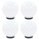 LED-kuglelamper 4 stk. kugleformet 20 cm PMMA