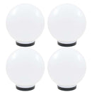 LED-kuglelamper 4 stk. kugleformet 25 cm PMMA