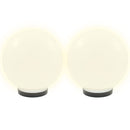 LED-kuglelamper 4 stk. kugleformet 25 cm PMMA