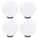 LED-kuglelamper 4 stk. kugleformet 30 cm PMMA