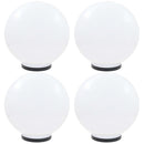 LED-kuglelamper 4 stk. kugleformet 40 cm PMMA