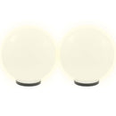 LED-kuglelamper 4 stk. kugleformet 40 cm PMMA