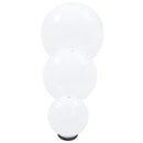LED-kuglelampesæt 6 stk. kugleformet 20/30/40 cm PMMA