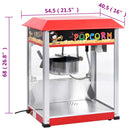 popcornmaskine med teflongryde 1400 W