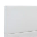 sengestel 100x200 cm kunstlæder hvid