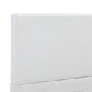 sengestel 120x200 cm kunstlæder hvid