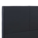 sengestel 180x200 cm kunstlæder sort