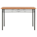 spisebord 120 x 70 x 75 cm MDF brun