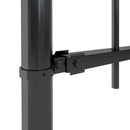 havehegn med spydtop stål 1005x150 cm sort