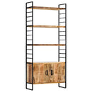 bogreol i 4 niveauer 80 x 30 x 180 cm ru mangotræ