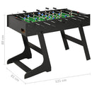 foldbart bordfodboldbord 121 x 61 x 80 cm sort