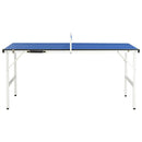1,5 meter bordtennisbord med net 152 x 76 x 66 cm blå