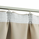 mørklægningsgardiner 2 stk. med kroge 140 x 175 cm beige