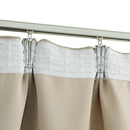 mørklægningsgardiner 2 stk. med kroge 140 x 245 cm beige