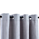 mørklægningsgardiner 2 stk. med metalringe 140 x 225 cm grå