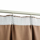 mørklægningsgardiner med kroge 2 stk. 140 x 225 cm gråbrun