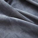 mørklægningsgardiner 2 stk. ringe 140 x 175 cm fløjl antracit