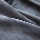 mørklægningsgardiner 2 stk. ringe 140 x 245 cm fløjl antracit