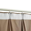 mørklægningsgardiner med kroge 2 stk. 140 x 245 cm fløjl beige