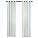 mørklægningsgardiner 2 stk. med ringe 140 x 175 cm fløjl creme