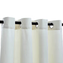 mørklægningsgardiner 2 stk. med ringe 140 x 175 cm fløjl creme
