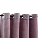 mørklægningsgardiner 2 stk. ringe 140 x 175 cm fløjl antik rosa