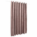 mørklægningsgardin med metalringe 290x245 cm fløjl gammelrosa