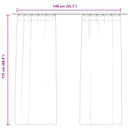 mørklægningsgardiner med kroge 2 stk. 140 x 175 cm fløjl blå