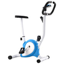 motionscykel med bæltemodstand blå