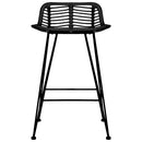 barstole 2 stk. rattan sort