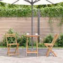 foldbart havebord 60 x 75 cm massivt akacietræ