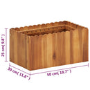 hævet plantekasse 50x30x25 cm massivt akacietræ