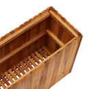 hævet plantekasse 100x30x50 cm massivt akacietræ