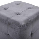 puf 2 stk. 30 x 30 x 30 cm imiteret ruskind