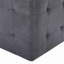 puf 2 stk. 30 x 30 x 30 cm imiteret ruskind