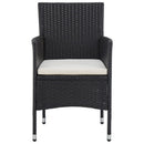 havestole 2 stk. polyrattan sort