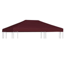 pavillontopdække 310 g/m² 3 x 4 m bordeauxfarvet