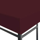 pavillontopdække 310 g/m² 3 x 4 m bordeauxfarvet