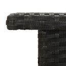 tebord 50 x 50 x 47 cm polyrattan sort