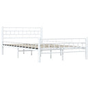sengestel 140 x 200 cm metal hvid