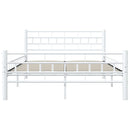 sengestel 140 x 200 cm metal hvid