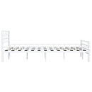 sengestel 140 x 200 cm metal hvid