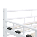 sengestel 140 x 200 cm metal hvid