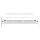sengestel 200 x 200 cm metal hvid