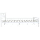 sengestel 200 x 200 cm metal hvid