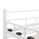 sengestel 200 x 200 cm metal hvid