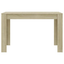 spisebord 120x60x76 cm konstrueret træ sonoma-eg