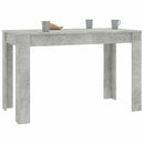spisebord 120x60x76 cm konstrueret træ betongrå