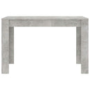 spisebord 120x60x76 cm konstrueret træ betongrå