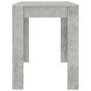 spisebord 120x60x76 cm konstrueret træ betongrå